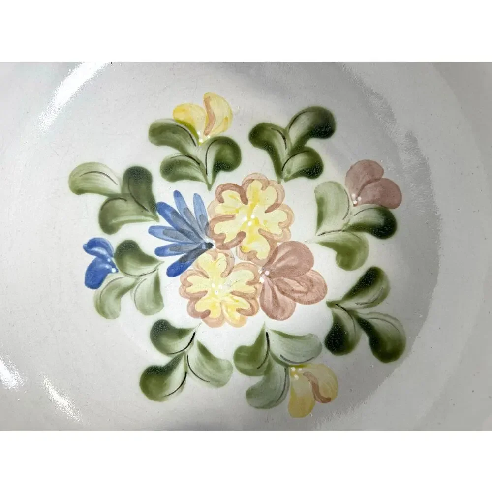 Louisville Stoneware Retired Yellow Country Flower Large 15" Serving Bowl-Rare! - Picture 4 of 7